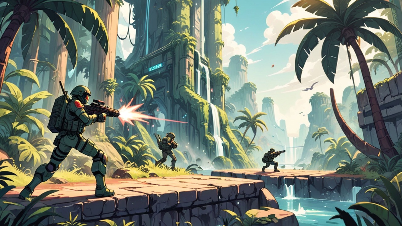 Strike Force: Action Platformer gameplay artwork